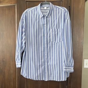 Old Navy Blue Striped Shirt